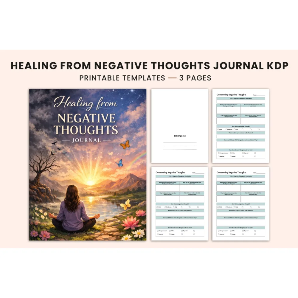 Healing From Negative Thoughts Journal