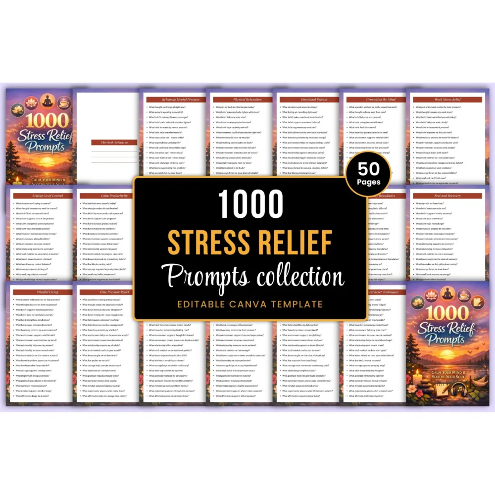 Stress Relief Prompts for Relaxation