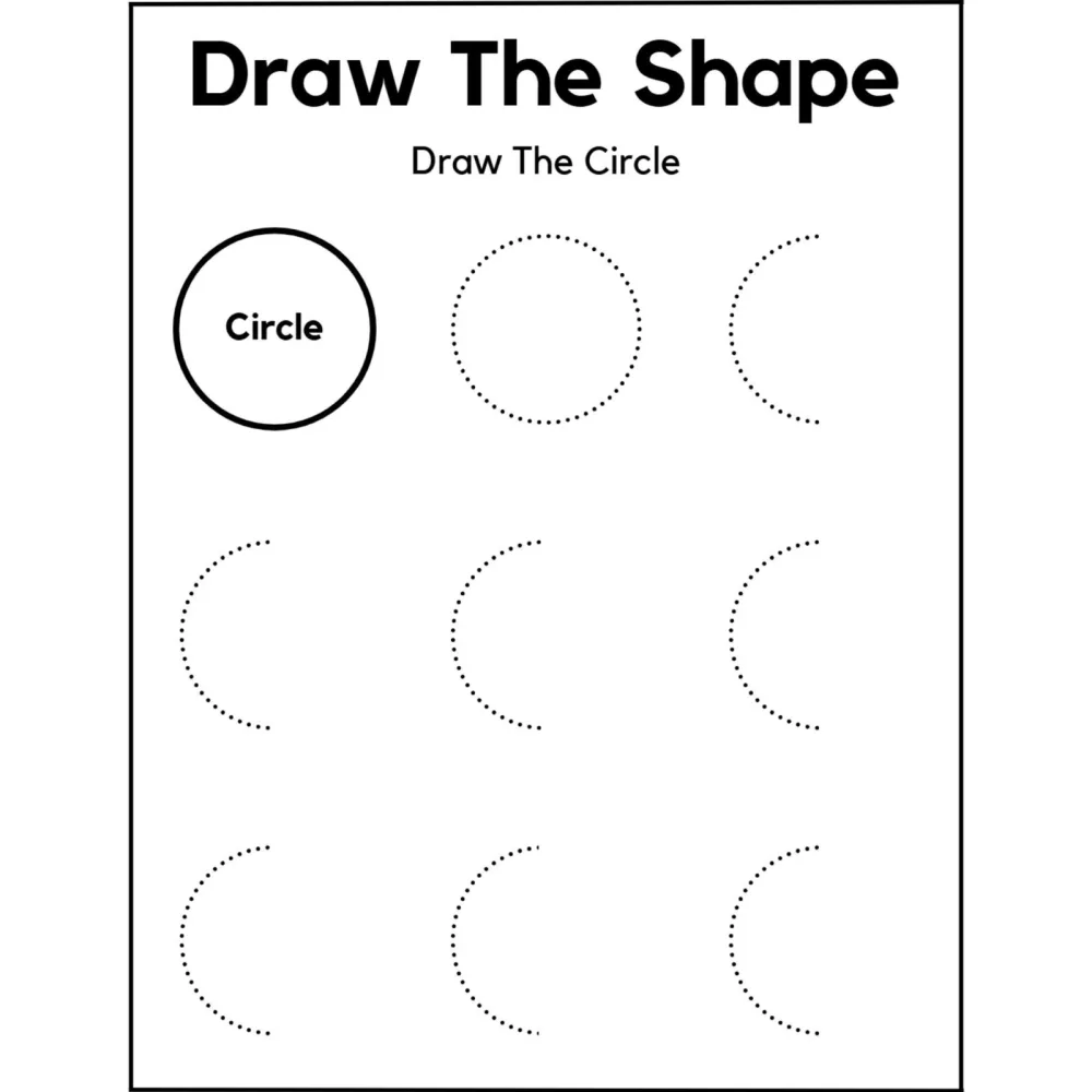 Draw the Shape Worksheets