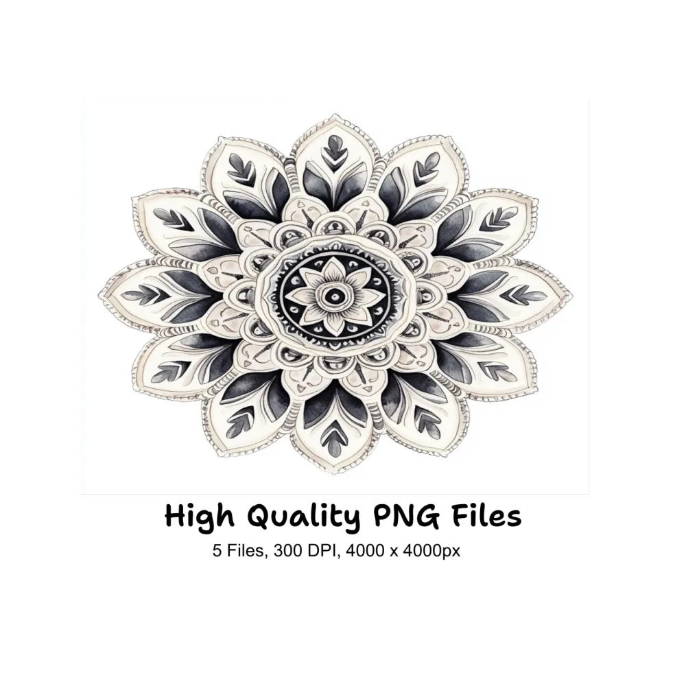 Elegant Mandala Clipart Bundle