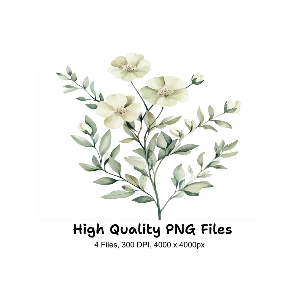 Elegant Floral Clipart Bundle