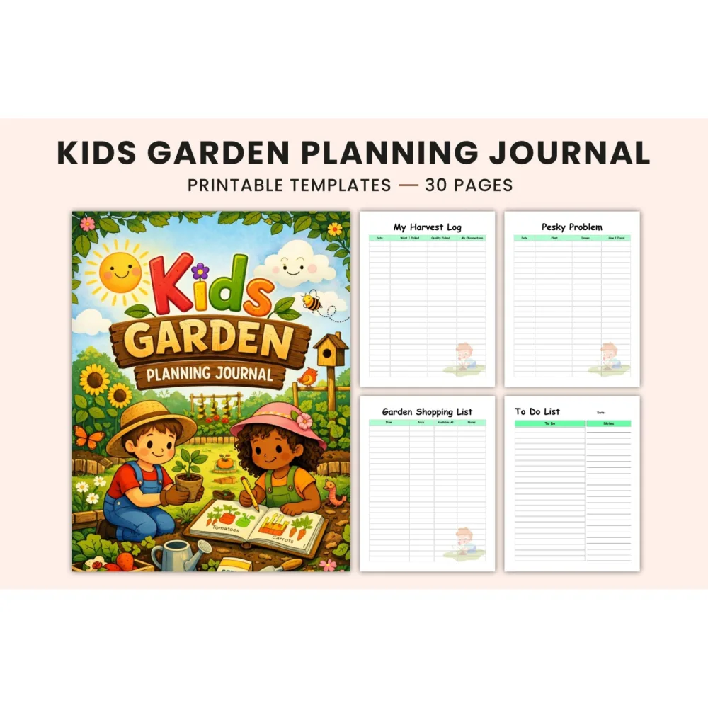 Kids Garden Planning Journal