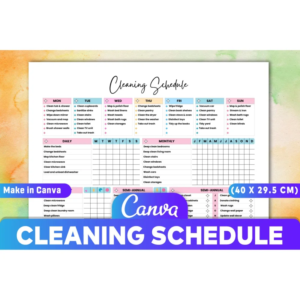 Cleaning Schedule Planner