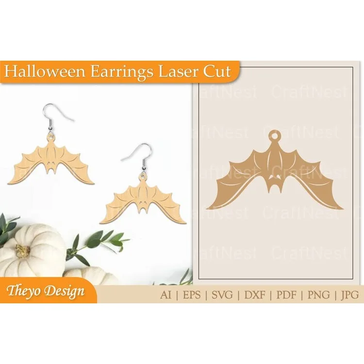 Halloween Earrings SVG Bundle