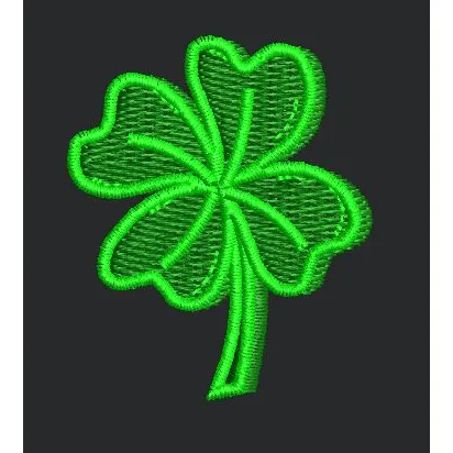 Green Rose Embroidery Design