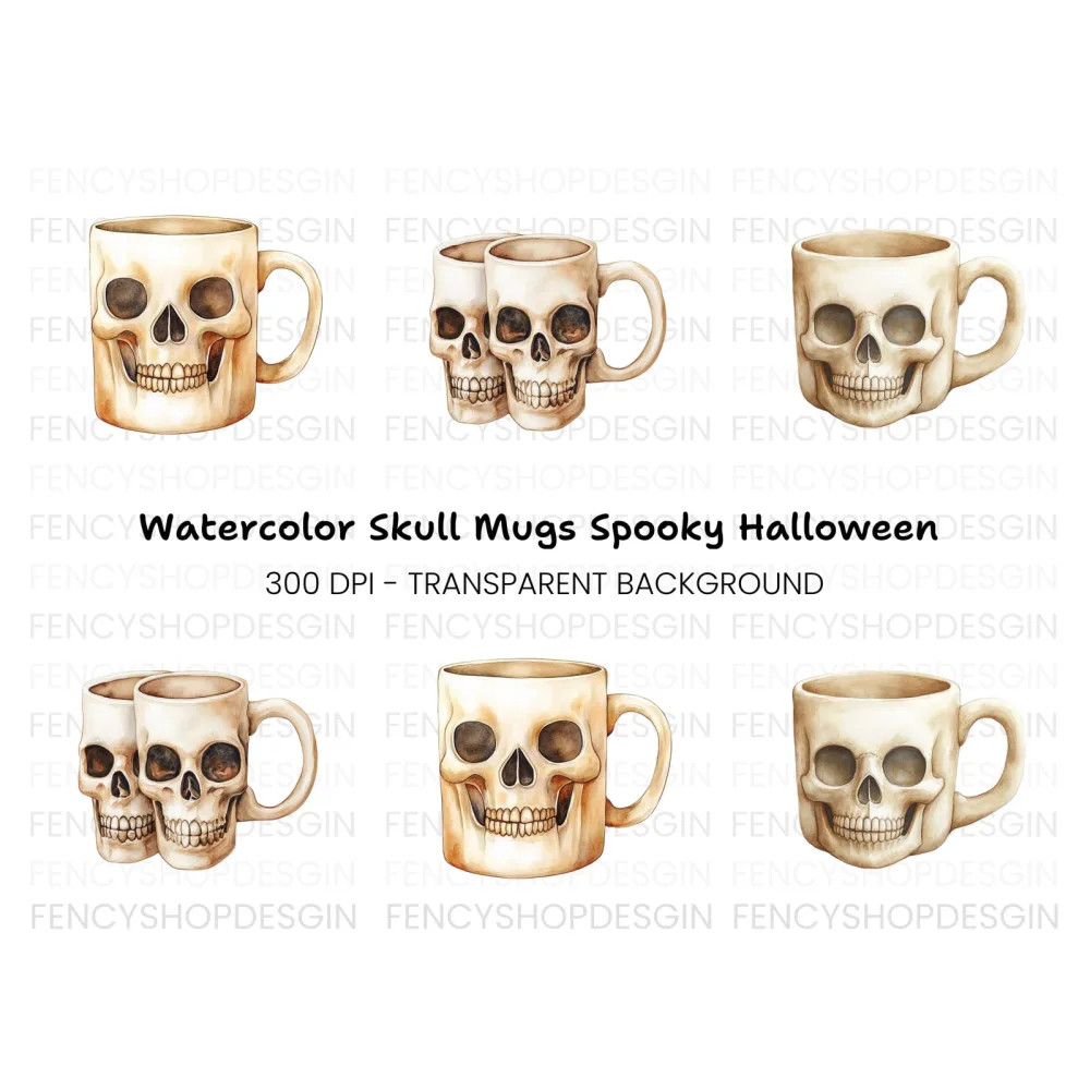 Skull Clipart Bundle