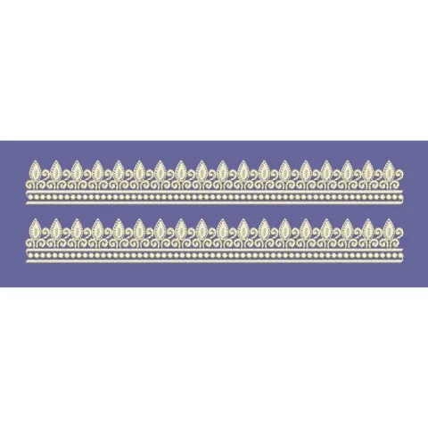 Leafy Vine Delicate Trim Embroidery Design