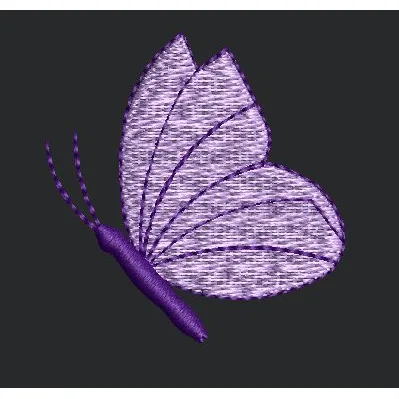 Flying Butterfly Embroidery Design