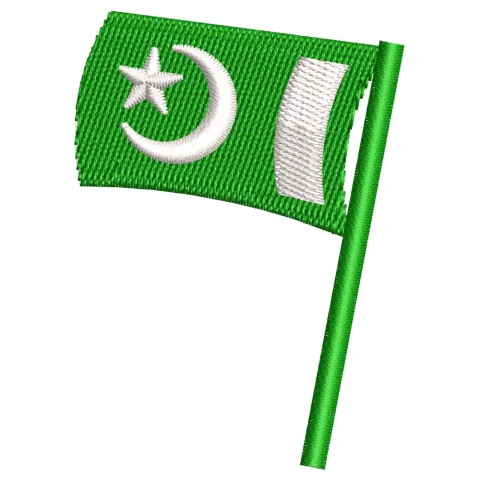 Flag of Pakistan Embroidery Design