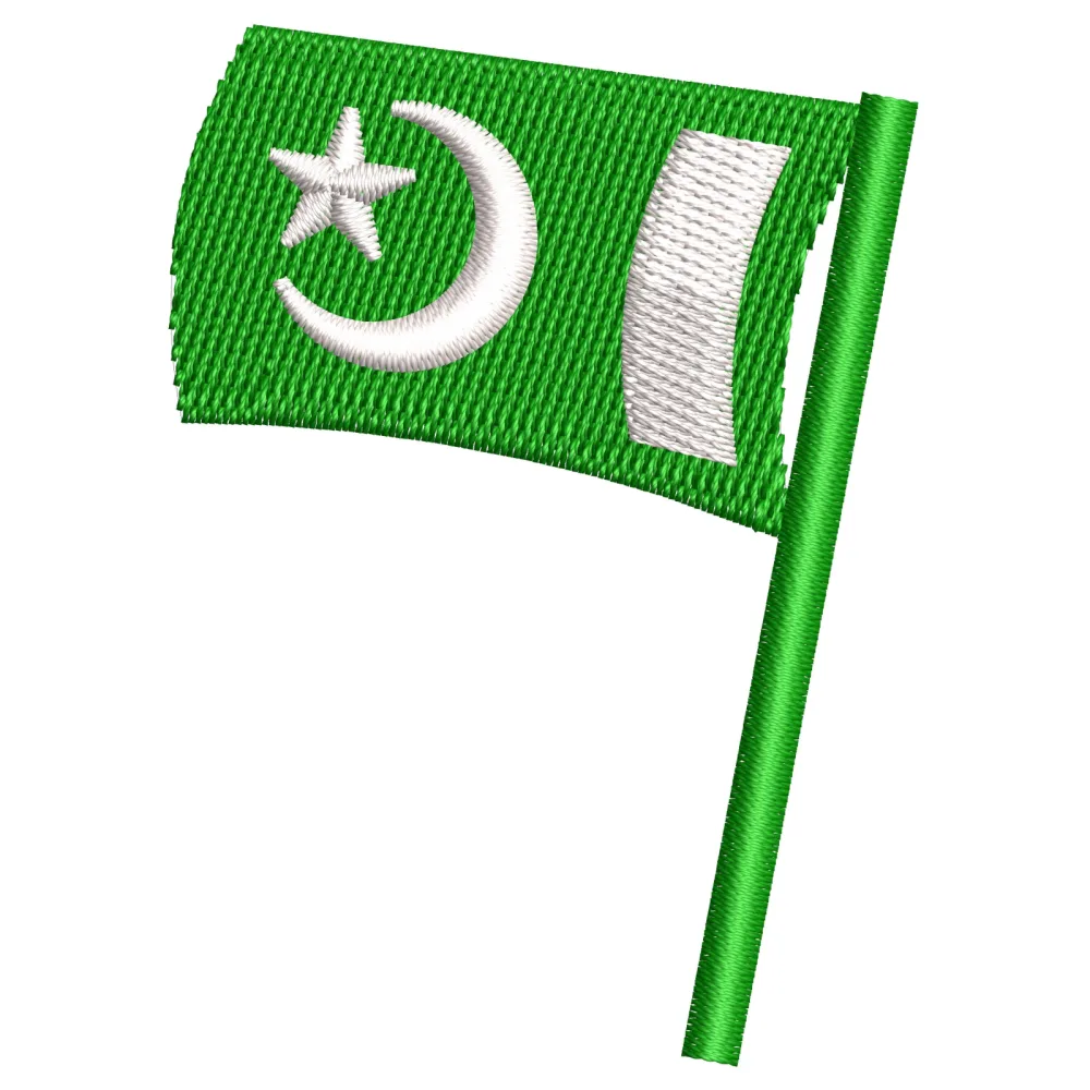 Flag of Pakistan Embroidery Design