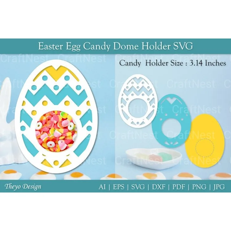 Easter Candy Dome Holder SVG Bundle