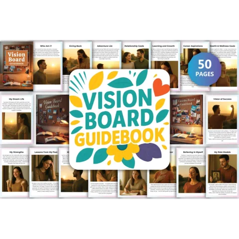 Vision Board Guidebook Planner