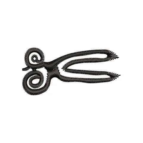 Scissors Embroidery Design