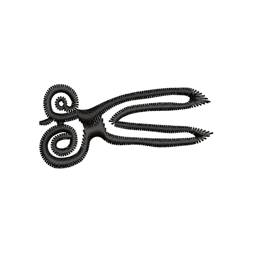Scissors Embroidery Design