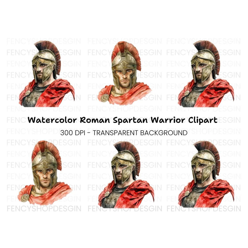 Ancient Roman Warrior Clipart Bundle