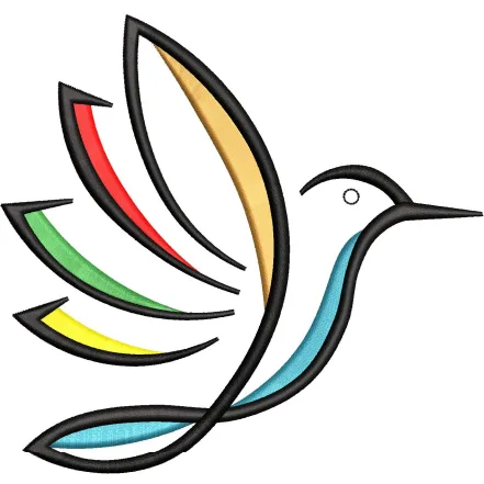 Hummingbird Embroidery Design