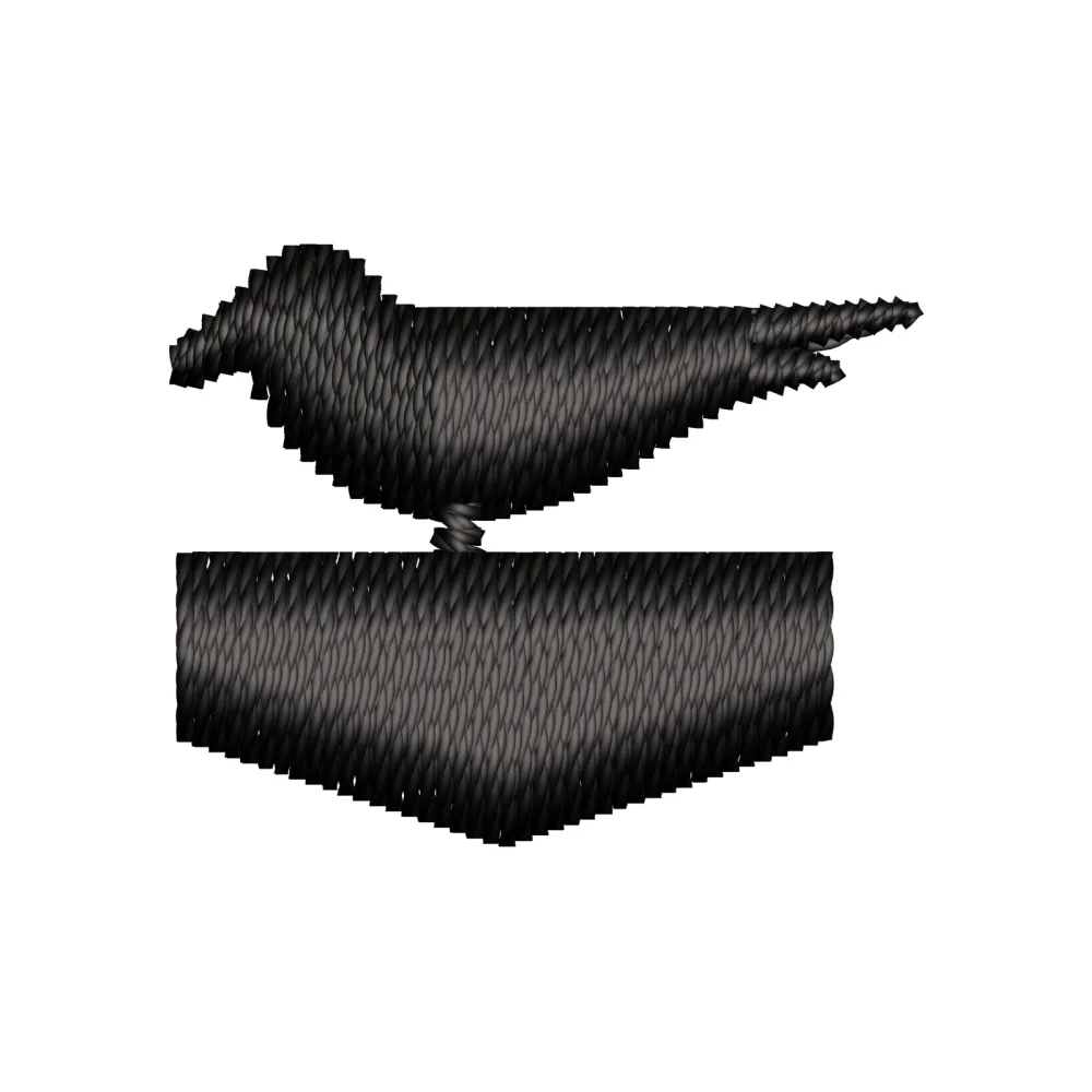 Still Bird Embroidery Design