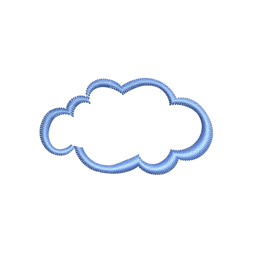 Cloud Embroidery Design