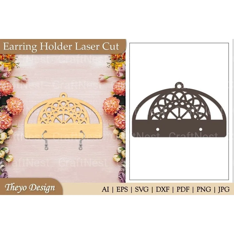 Earrings Holder SVG Bundle