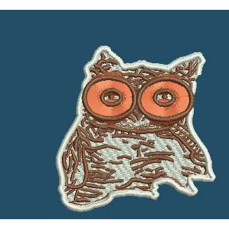 Hooter Brown Embroidery Design
