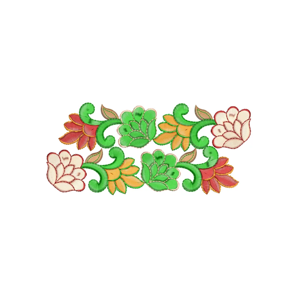 Flower Patti Embroidery Design