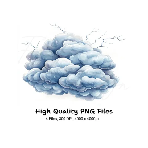 Storm Clouds Clipart Bundle