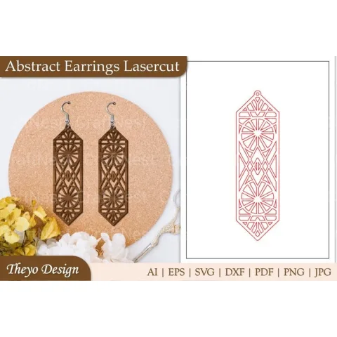 Earrings Lasercut SVG Bundle