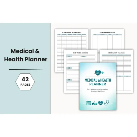 Medical Health Planner Template