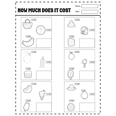 Tracing Math Shapes Alphabet Practice Workbook