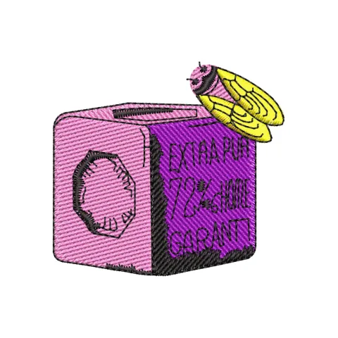 Box Grain Embroidery Design