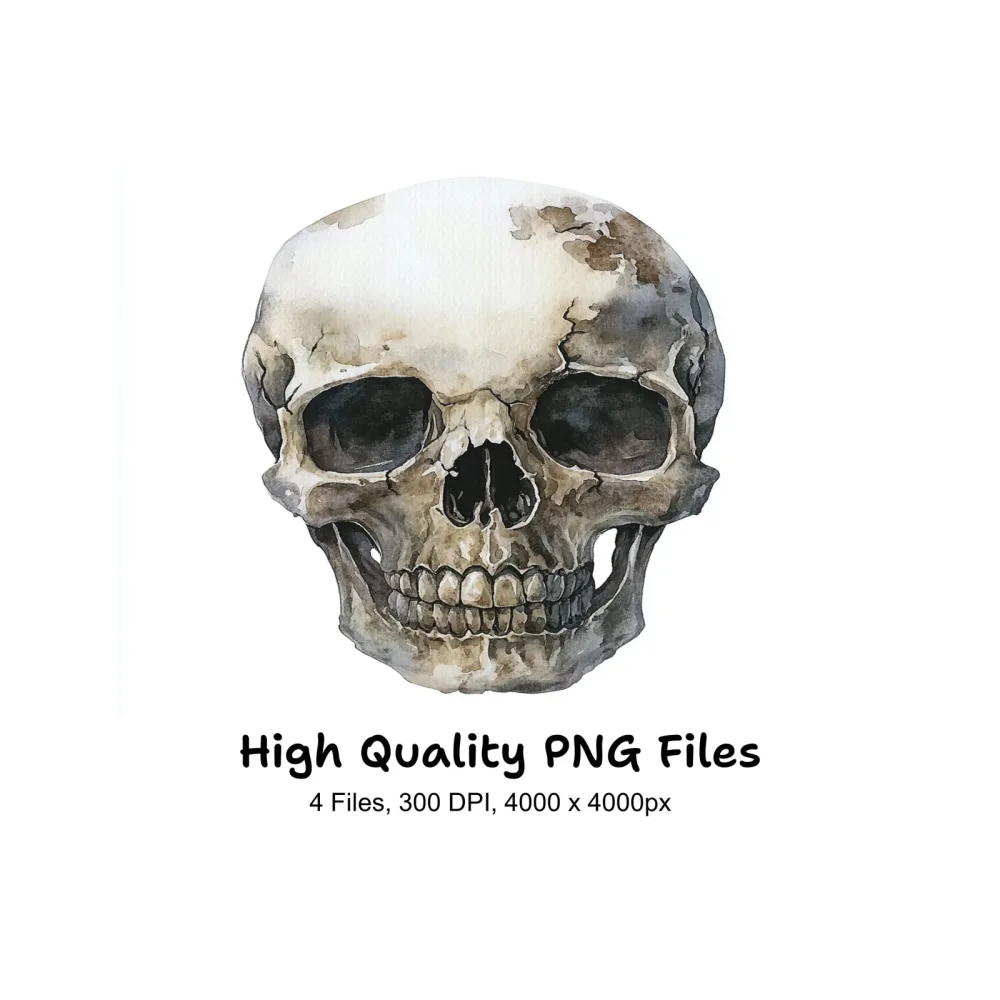 Skull Clipart Bundle
