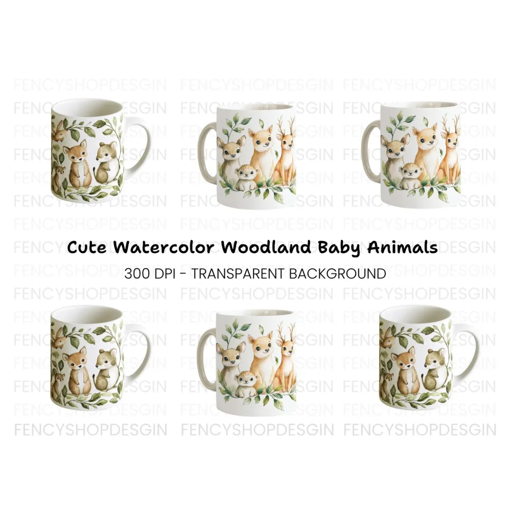 Cute Forest Animals Clipart Bundle