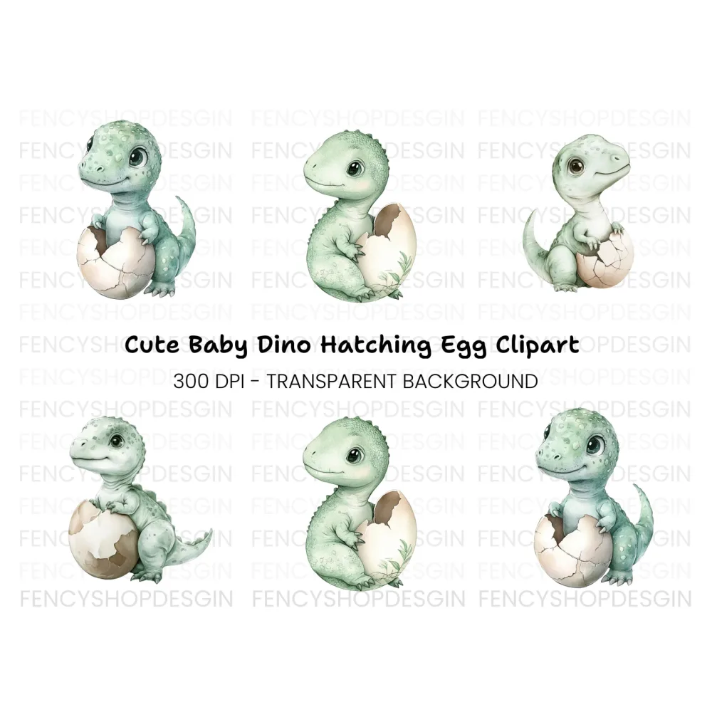 Baby Dinosaur Clipart Bundle