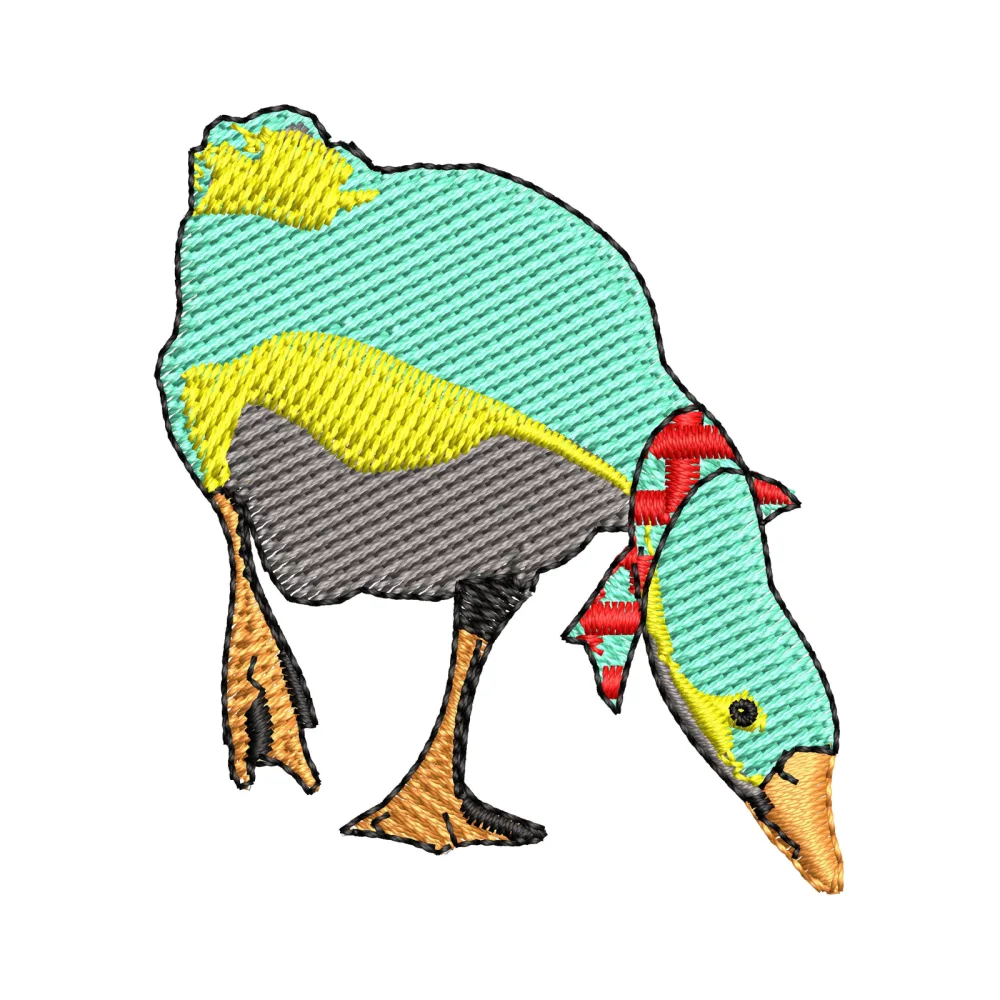 Leader Duck Embroidery Design