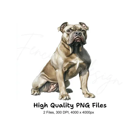Bullmastiff Dog Clipart Bundle