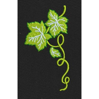 Ivy Green Corner Embroidery Design