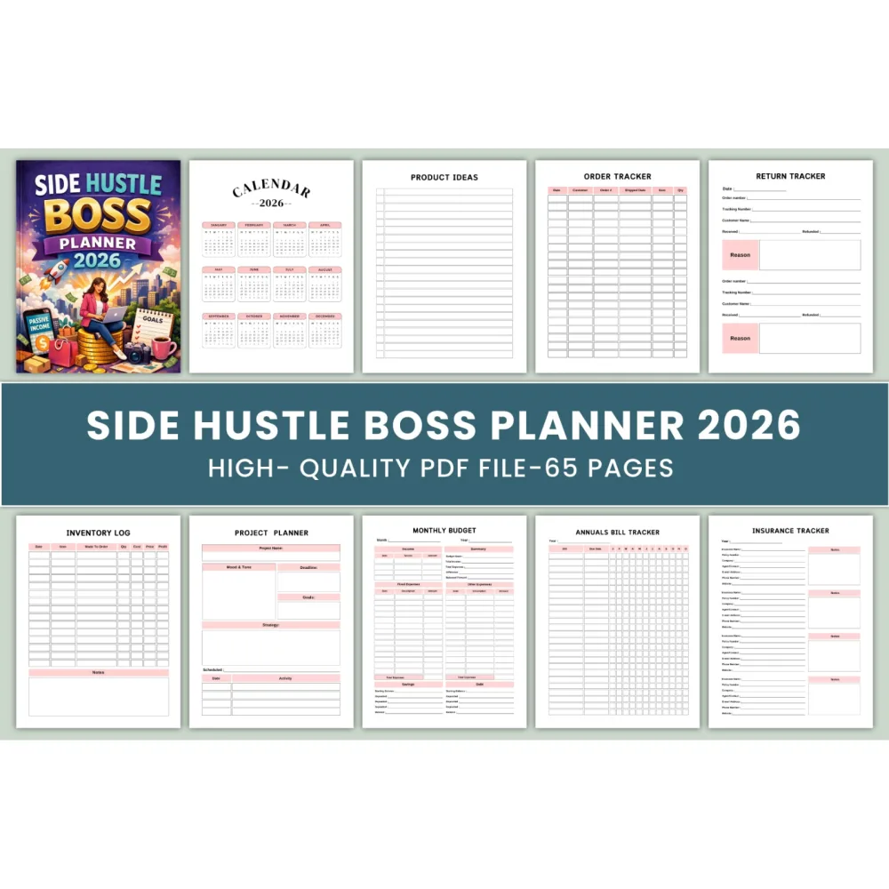 Side Hustle Boss Planner