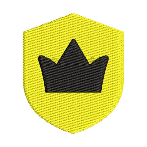 Gold Crown Embroidery Design