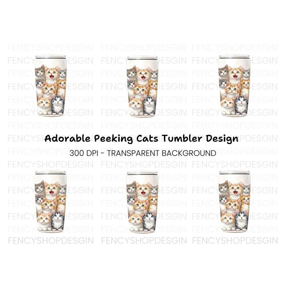 Playful Kitten Faces Clipart Bundle