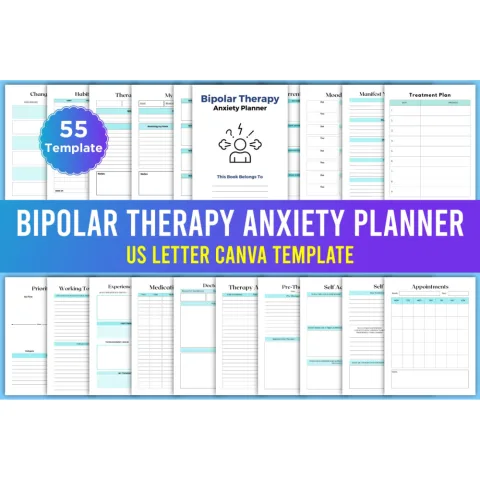 Bipolar Therapy Anxiety Planner