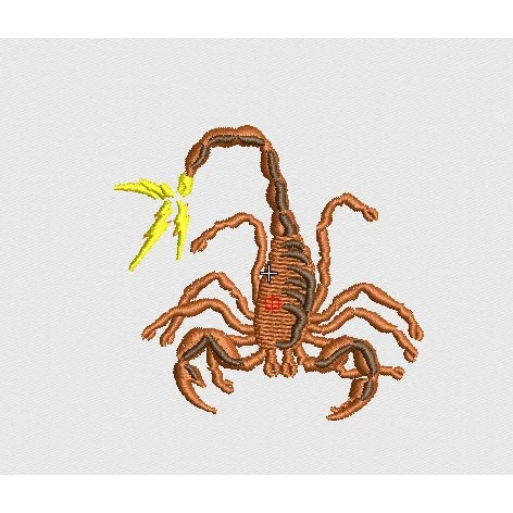 Scorpion Embroidery Design