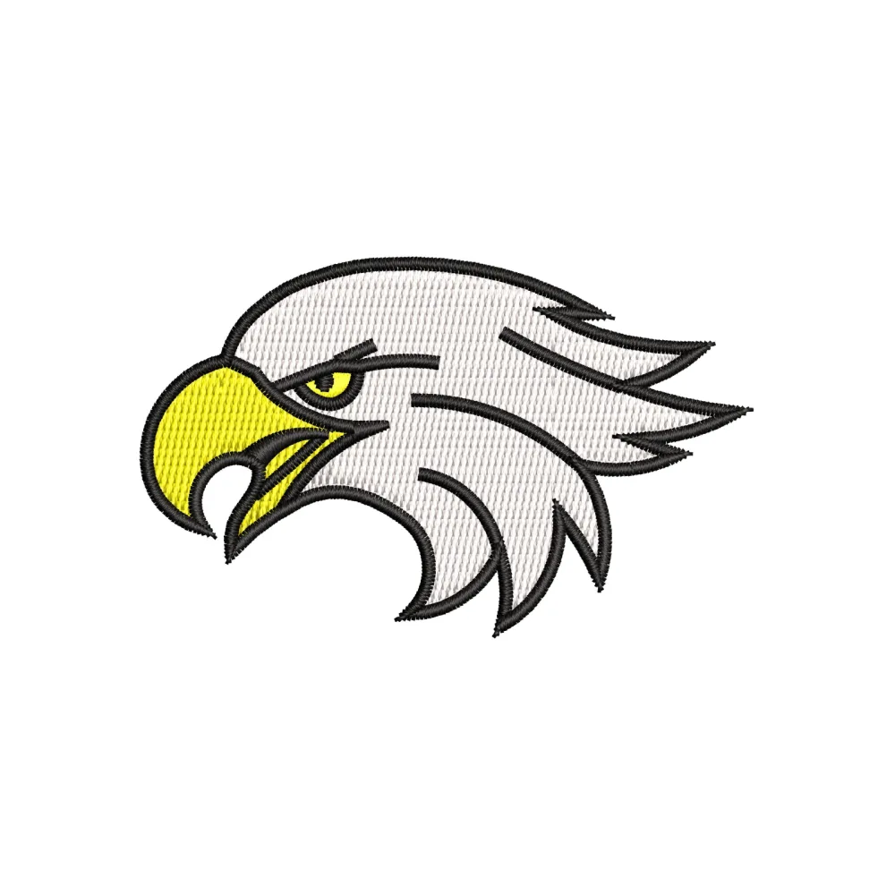Hawk Head Embroidery Design