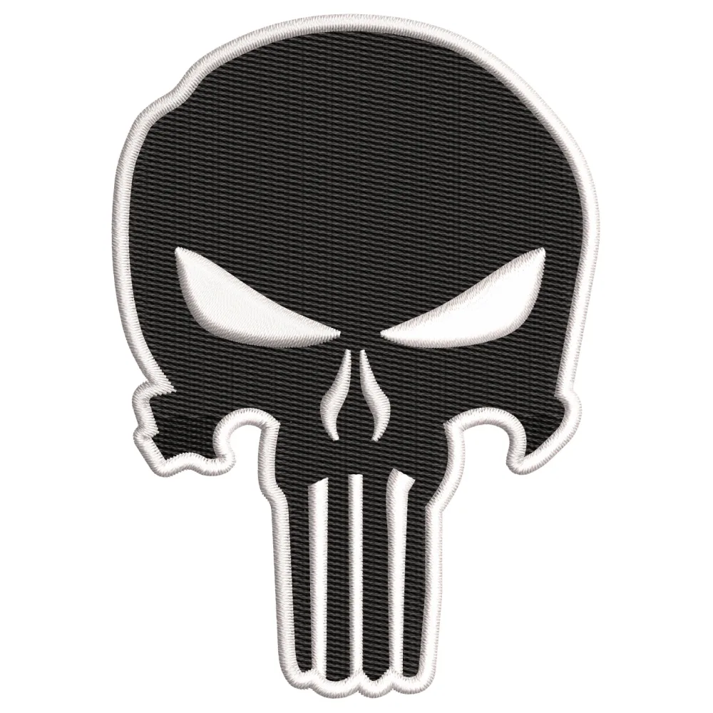 Skull Hell Embroidery Design