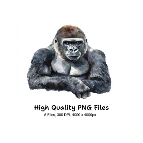 Gorilla Clipart Bundle