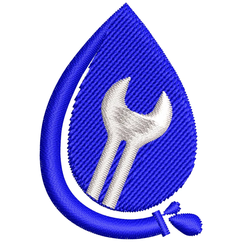 Plumbing Sign Embroidery Design