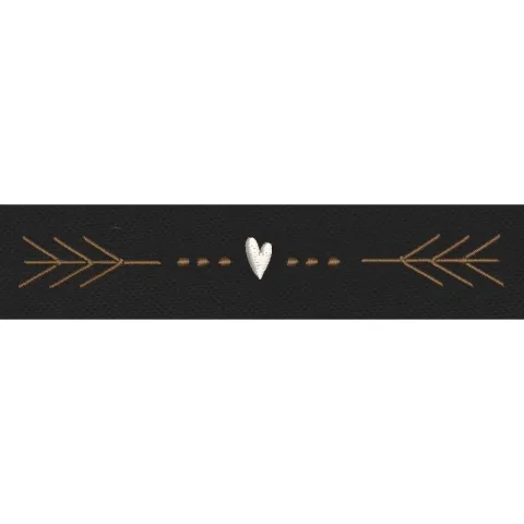 Heart In Arrows Embroidery Design