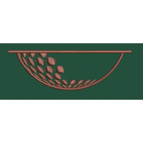 Woven Basket Motif Embroidery Design