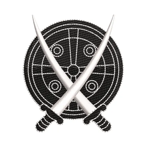 Sword Set Embroidery Design