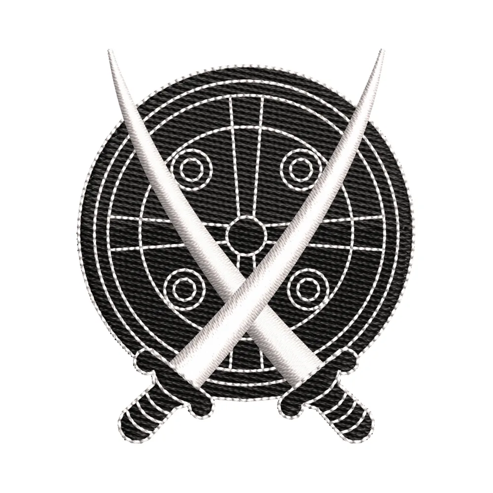 Sword Set Embroidery Design