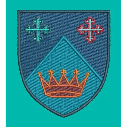 Royal Cross Shield Embroidery Design
